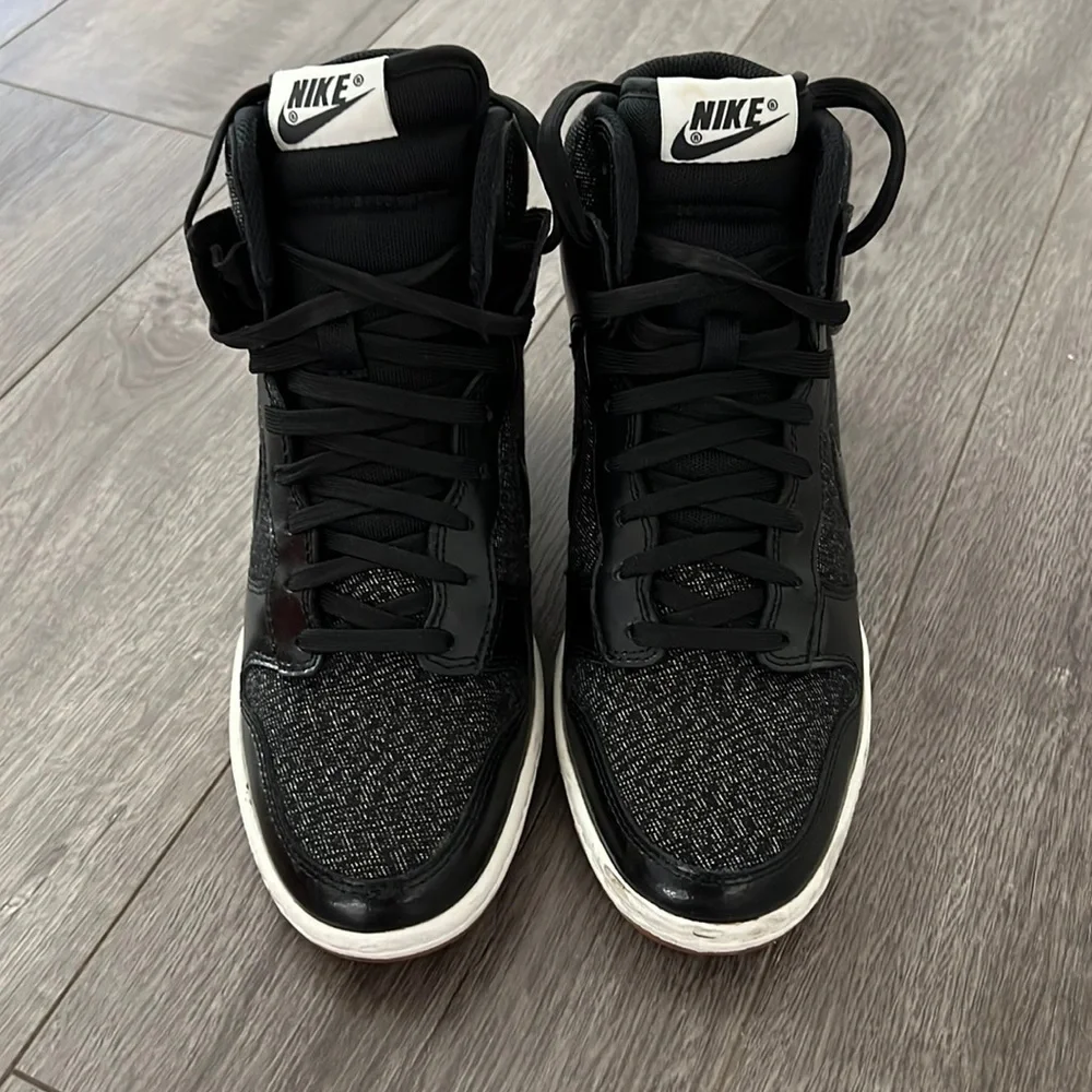Nike Black and White High-Top Sneakers